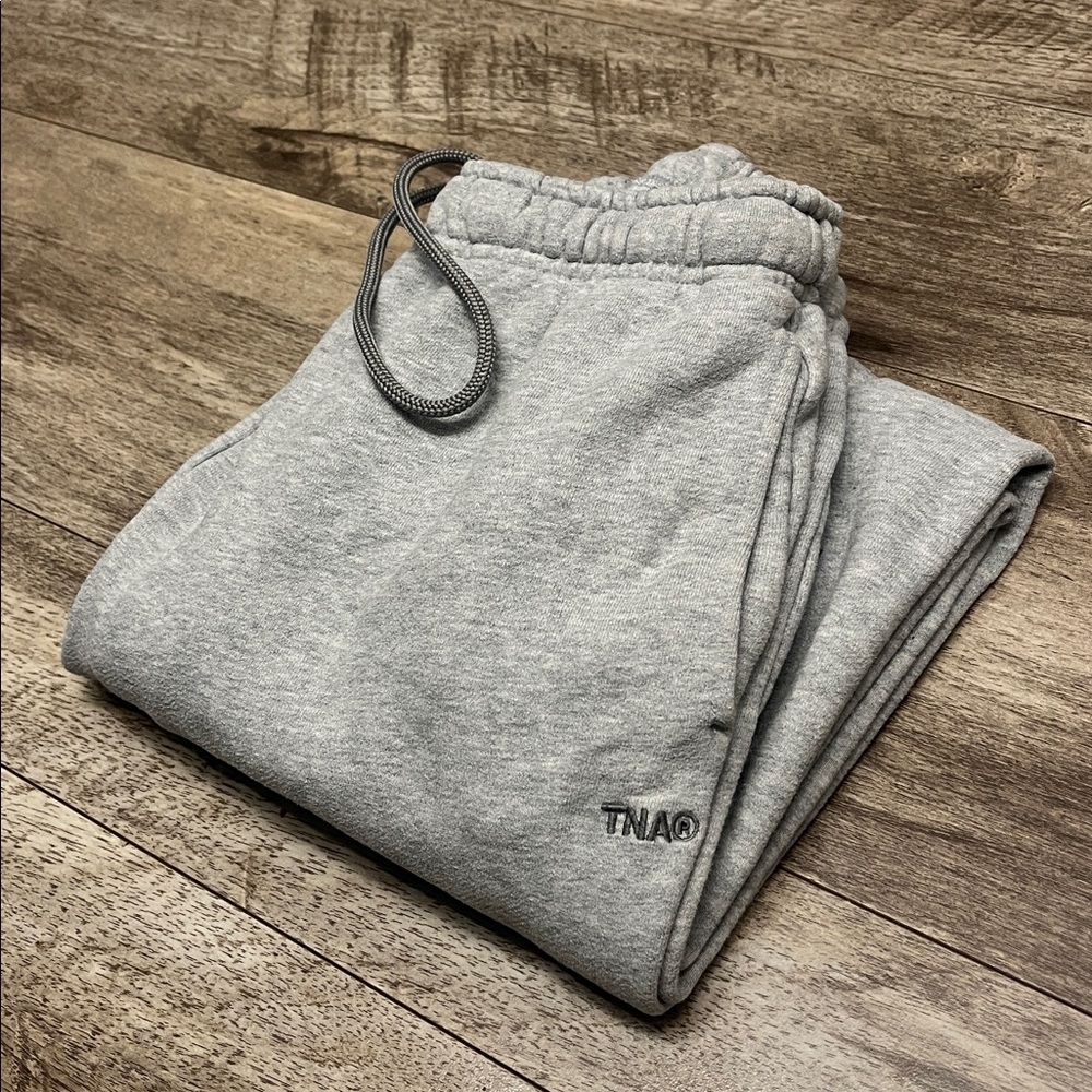 Tna XXS Aritzia Cozy Sweatfleece Mega Fit Jogger in Grey Size 2XS XXS - Picture 9 of 16